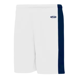 Athletic Knit (AK) SS9145L-217 Ladies White/Navy Pro Soccer Shorts