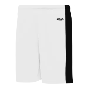 Athletic Knit (AK) SS9145M-222 Mens White/Black Pro Soccer Shorts