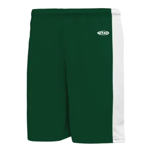 Athletic Knit (AK) SS9145M-260 Mens Dark Green/White Pro Soccer Shorts