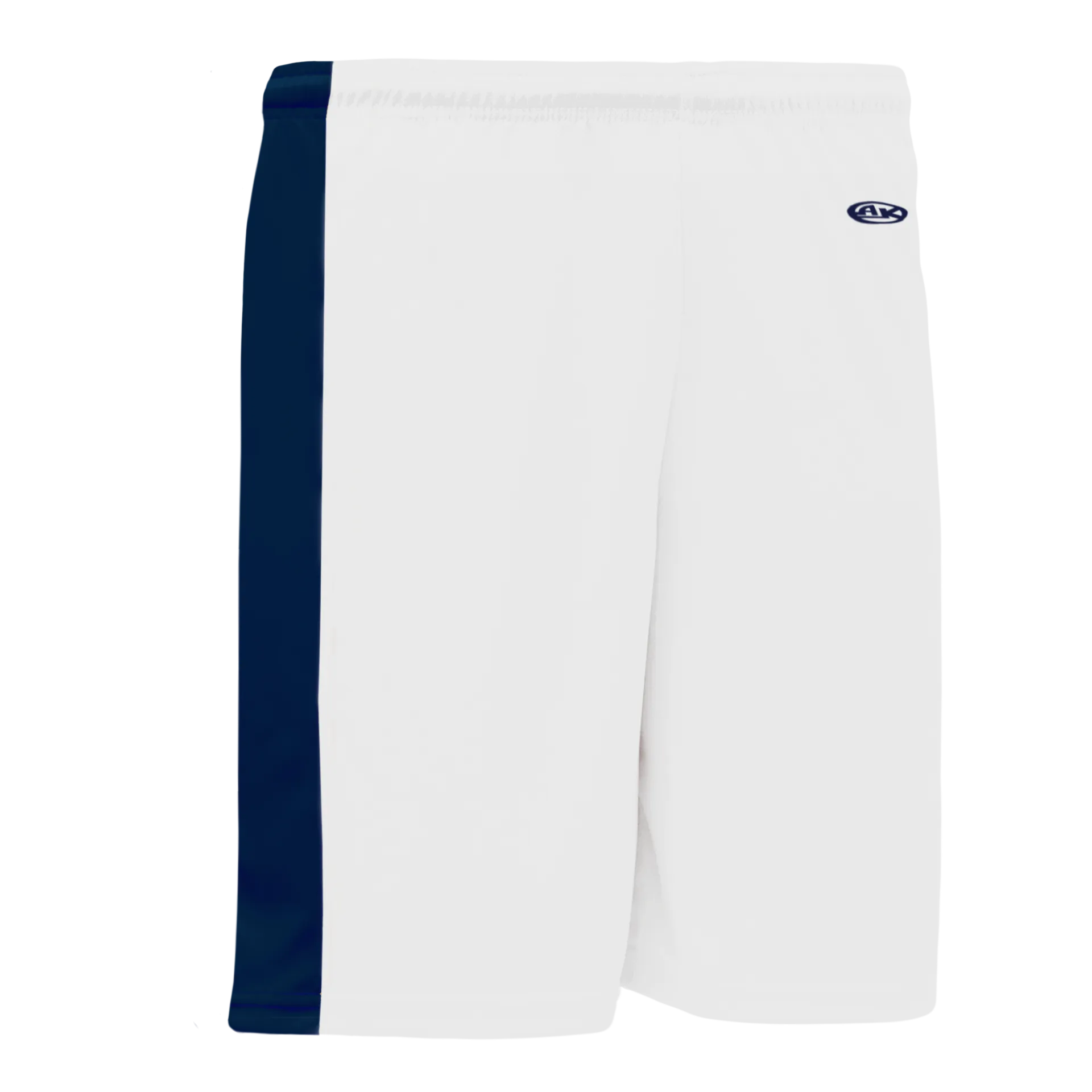 Athletic Knit (AK) SS9145Y-217 Youth White/Navy Pro Soccer Shorts