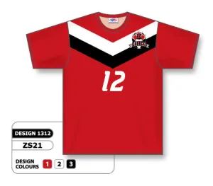 Athletic Knit Custom Sublimated Soccer Jersey Design 1312