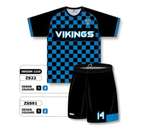 Athletic Knit Custom Sublimated Soccer Uniform Set Design 1210