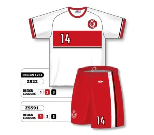 Athletic Knit Custom Sublimated Soccer Uniform Set Design 1211