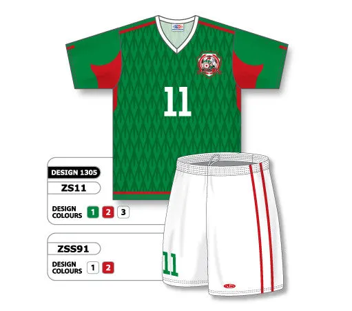 Athletic Knit Custom Sublimated Soccer Uniform Set Design 1305