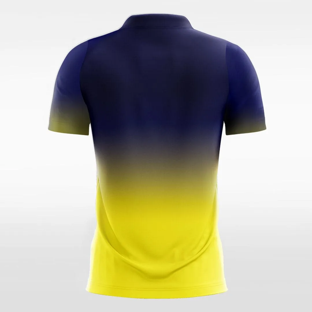 Blue and Yellow Gradient - Custom Kids Soccer Jerseys Design