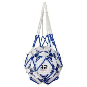 Bold Solid Mesh Ball Storage Bag(Blue White)