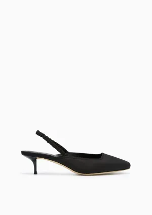 Bonus Low Heel Slingbacks Black