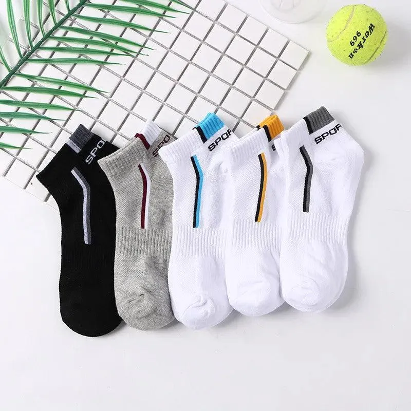 Breathable Cotton Ankle Socks: Stylish Athletic Footwear