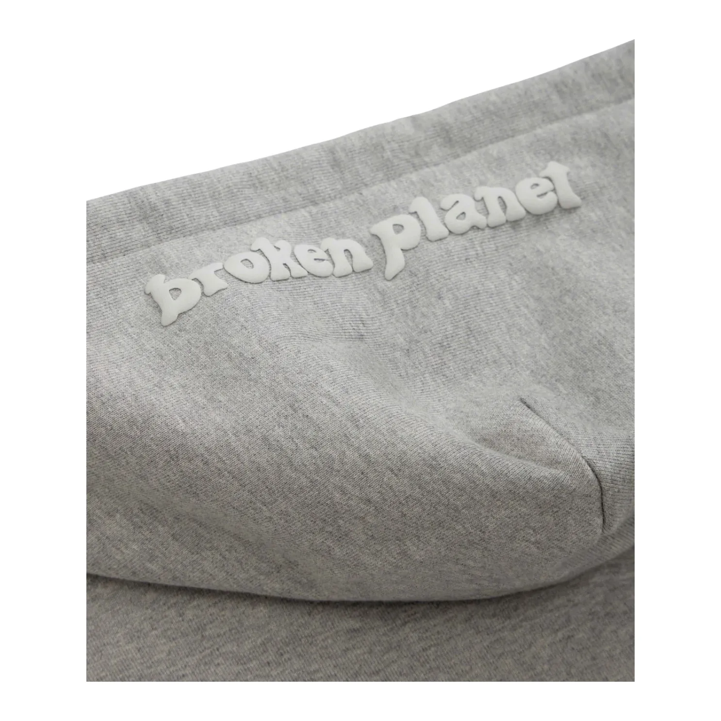 Broken Planet Zip Up Hoodie Heather Grey