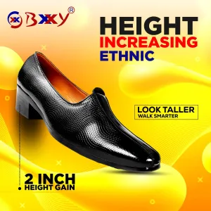 BXXY Height Increasing Traditional Wedding Wear Punjabi Jutti For Men