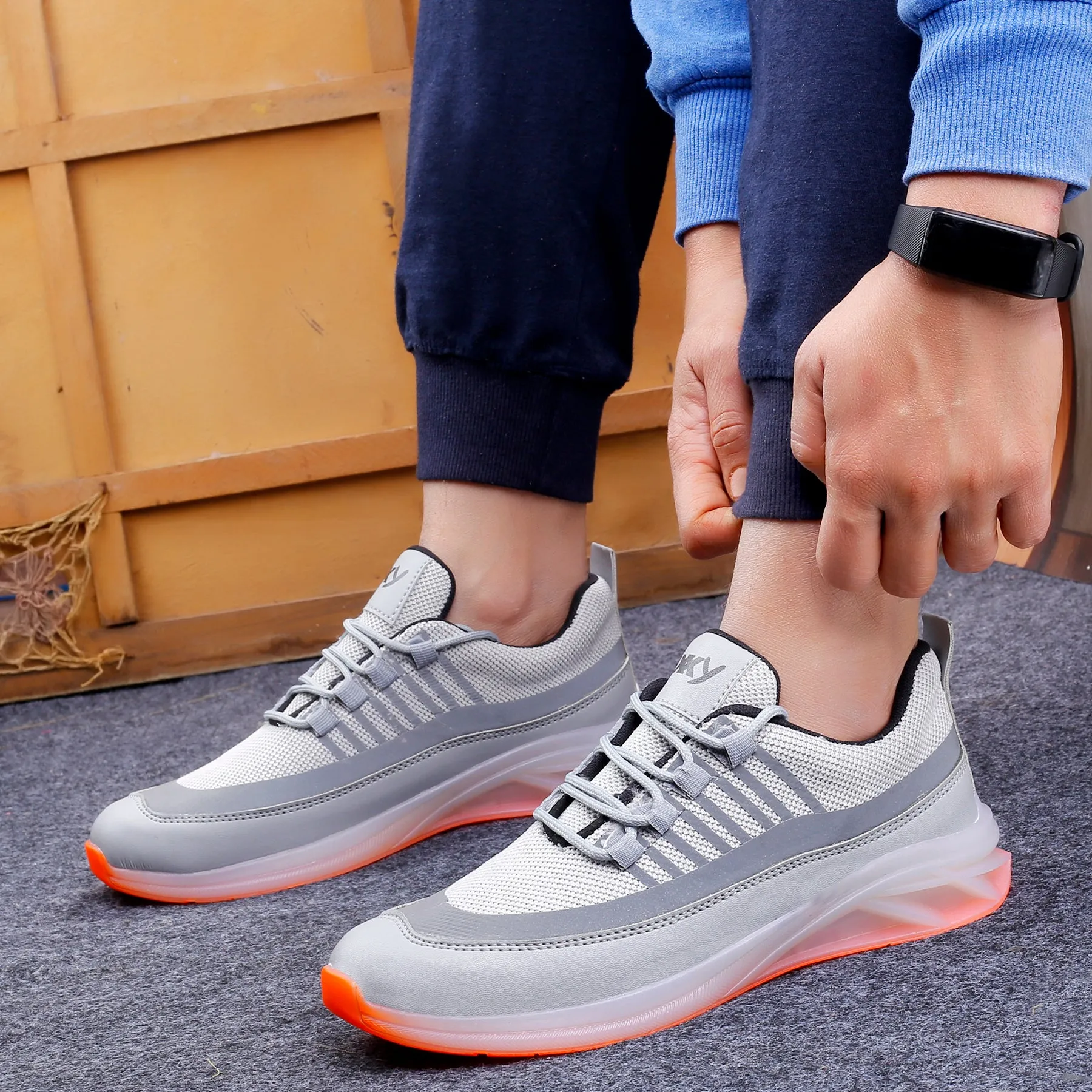 Bxxy's Casual Sports Running Shoes On Transparent Sole