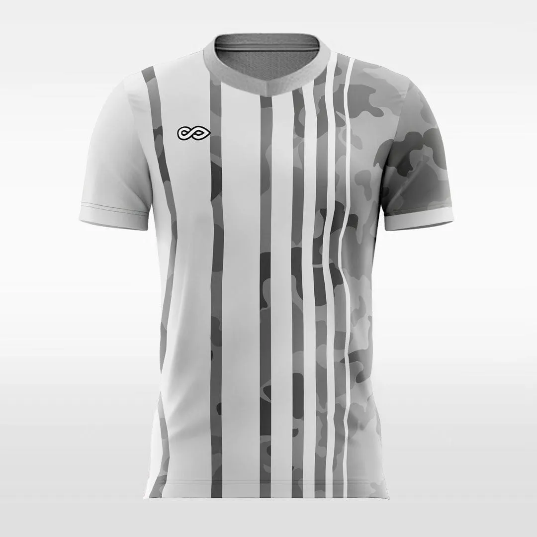 Camouflage Stripe - Custom Kids Soccer Jerseys Design Grey