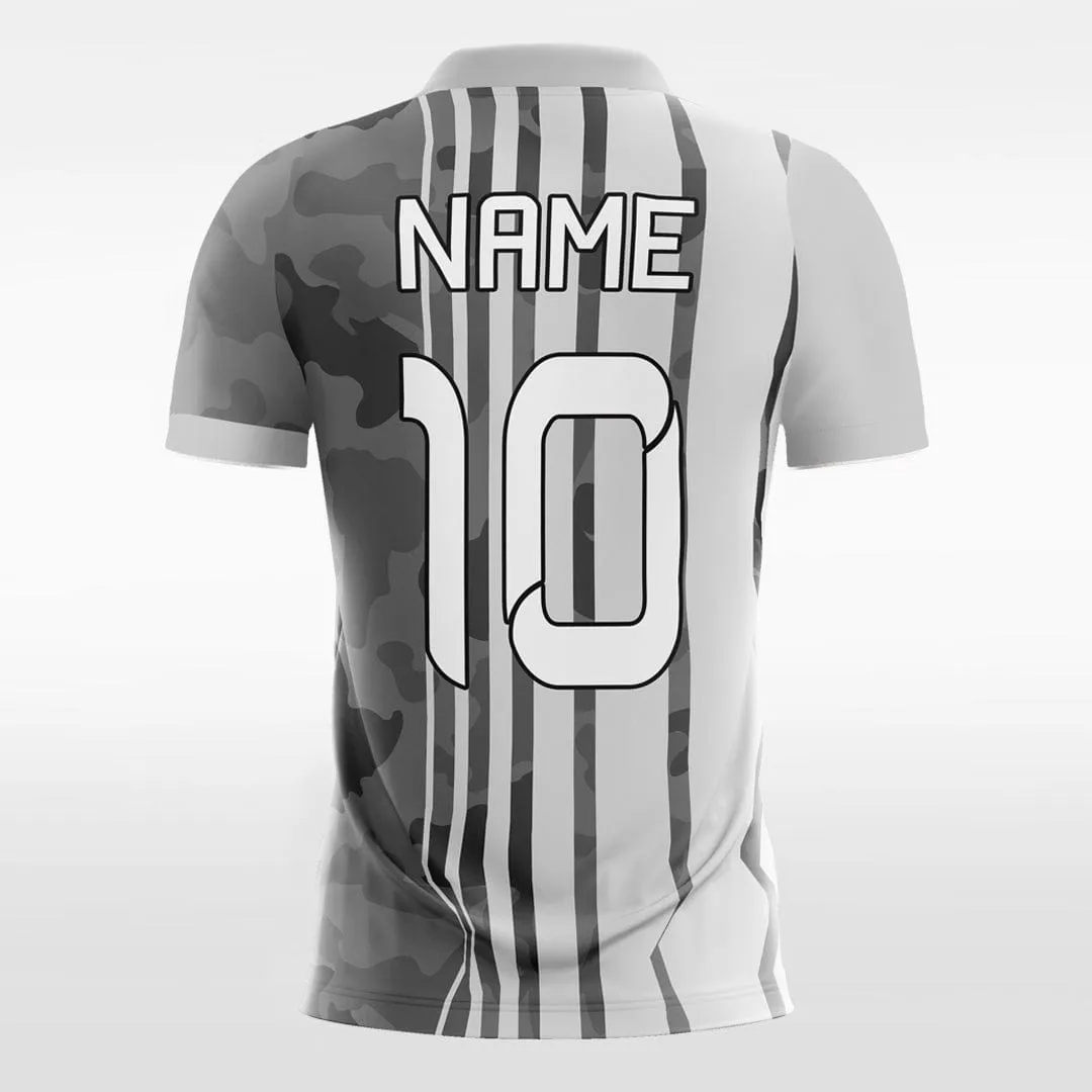 Camouflage Stripe - Custom Kids Soccer Jerseys Design Grey