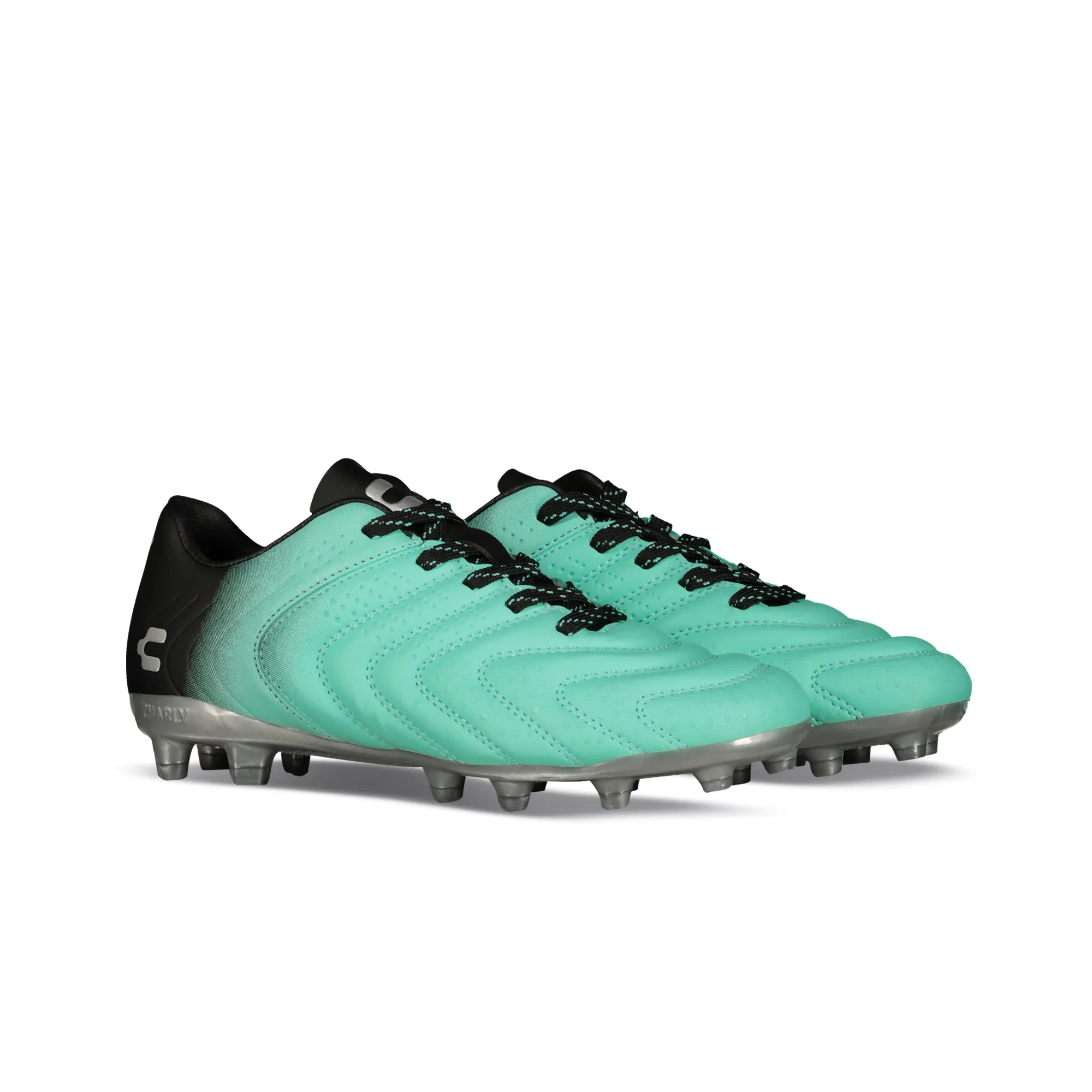 Charly Encore Youth FG Cleats (aqua/black)