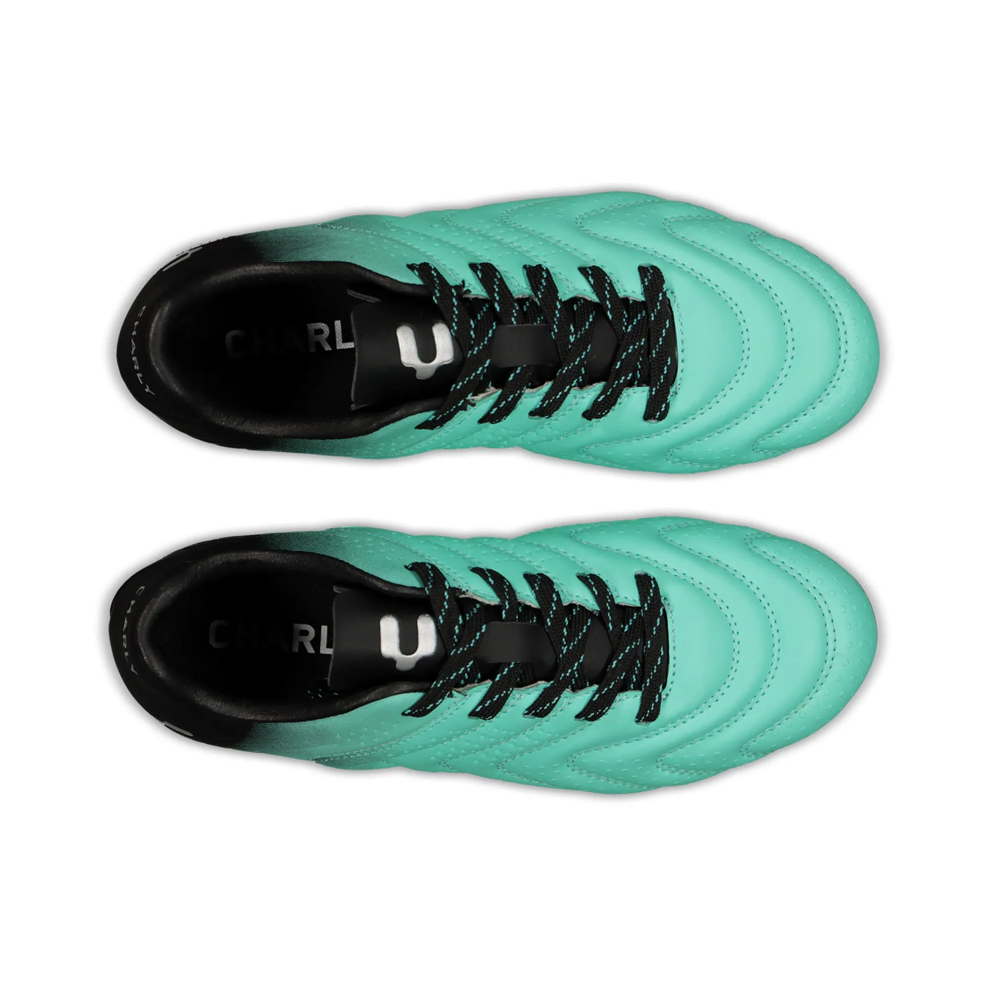 Charly Encore Youth FG Cleats (aqua/black)