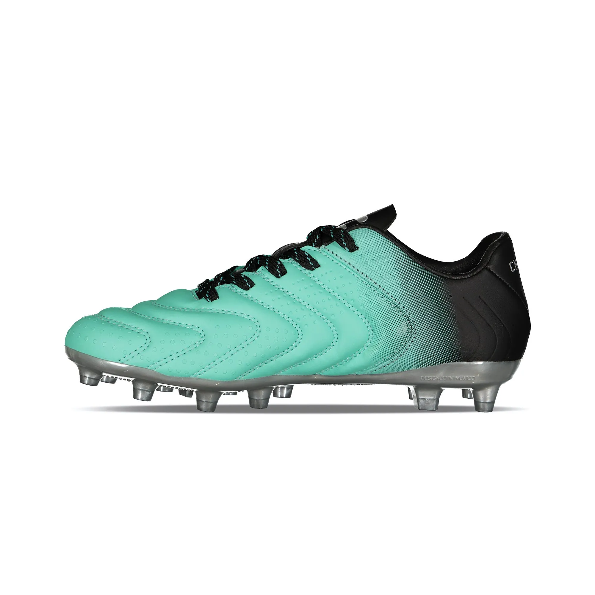 Charly Encore Youth FG Cleats (aqua/black)