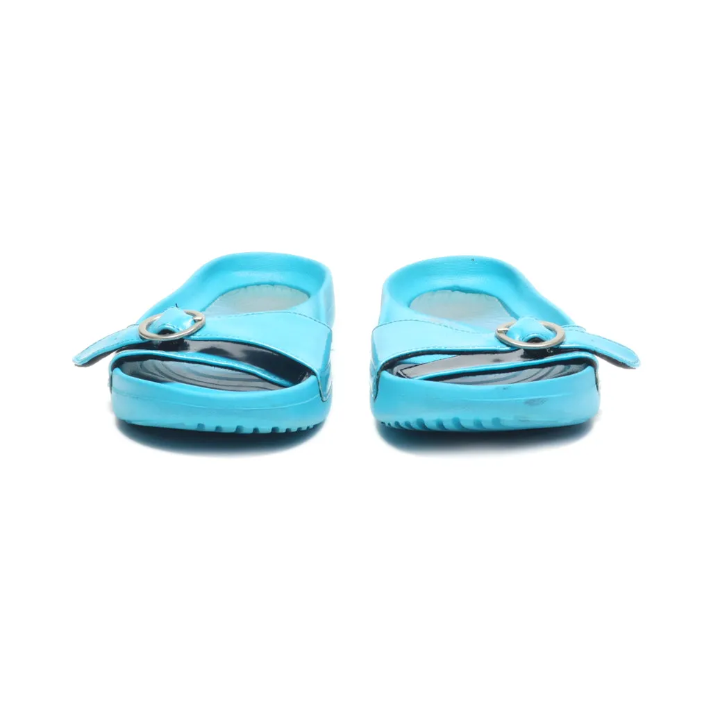 Cheeks Sliders Rubber Blue Colour For Women