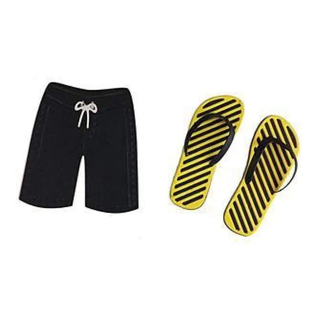 Cheery Lynn Die - Flip Flops & Board Shorts - B499*