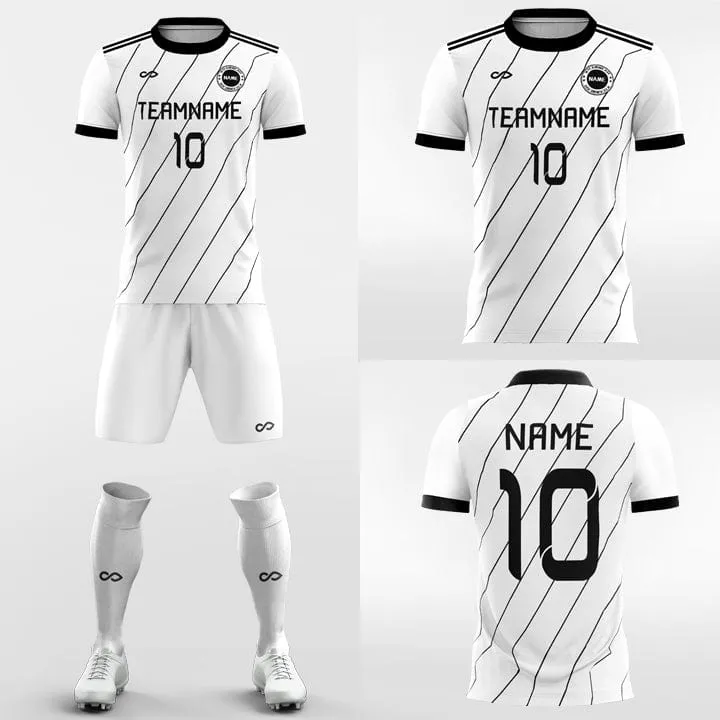 Classic Black Striped - Custom Soccer Jerseys Kit  Design