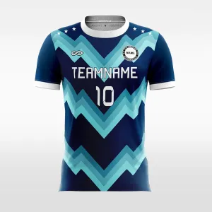 Classic Chevron - Women Custom Soccer Jerseys Design Navy Blue