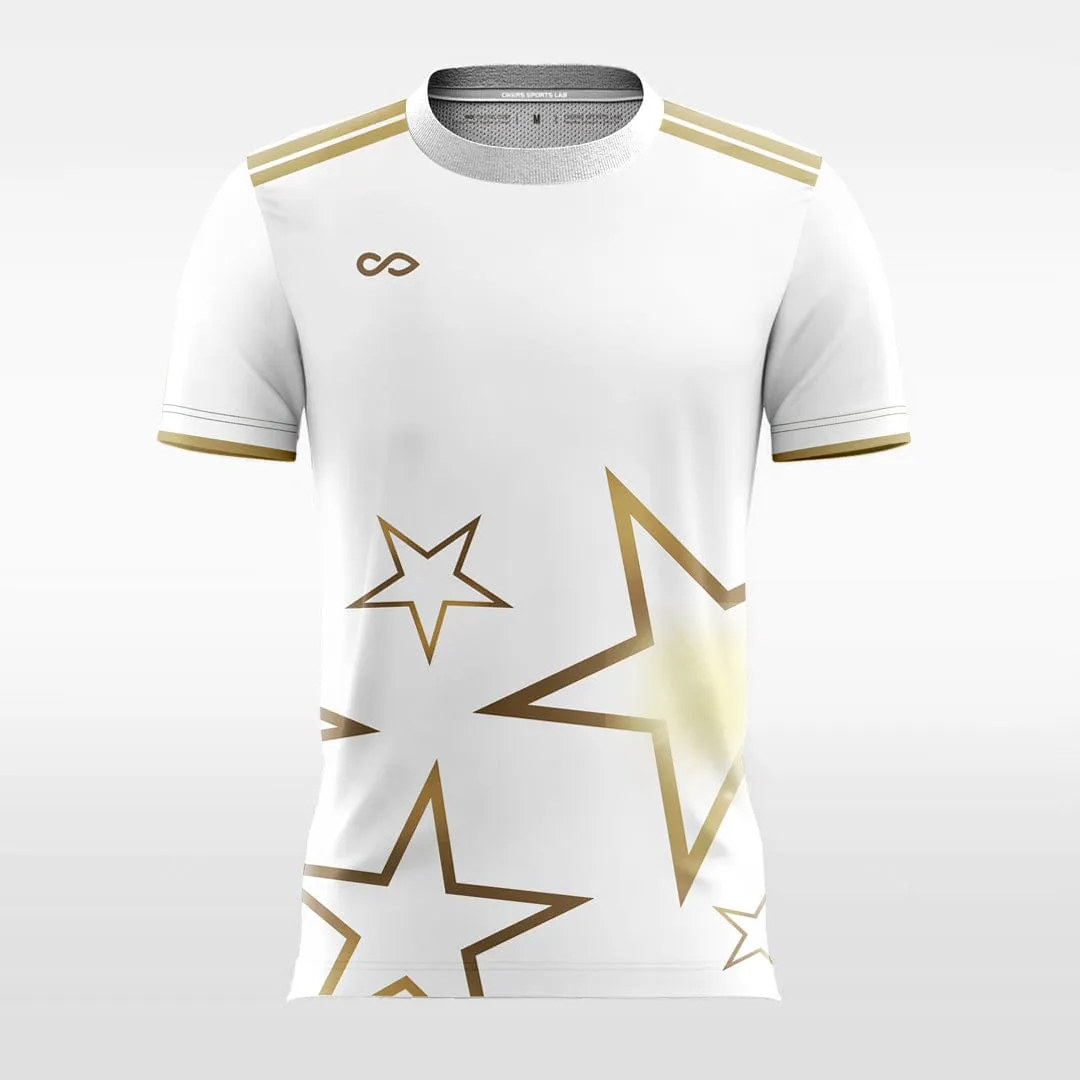 Classic Star - Custom Kids Soccer Jerseys White Design