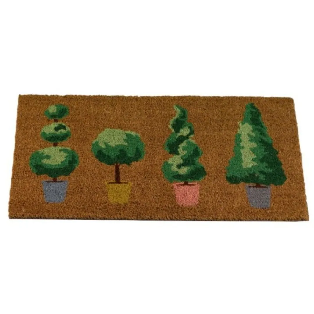 Coir Door Mat Patio Pots 45 x 75cm