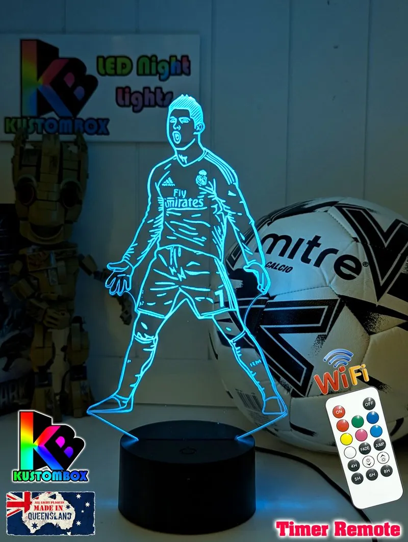 Cristiano Ronaldo Portuguese Footballer Player 3D LED Night Light