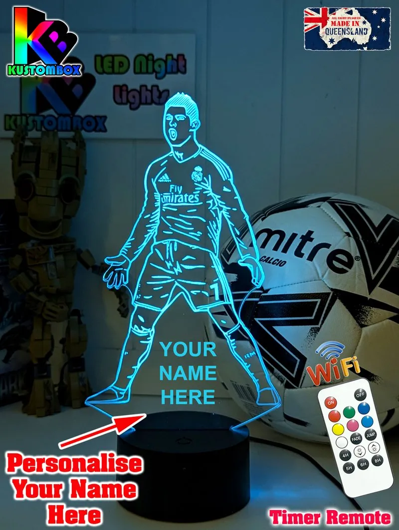 Cristiano Ronaldo Portuguese Footballer Player 3D LED Night Light