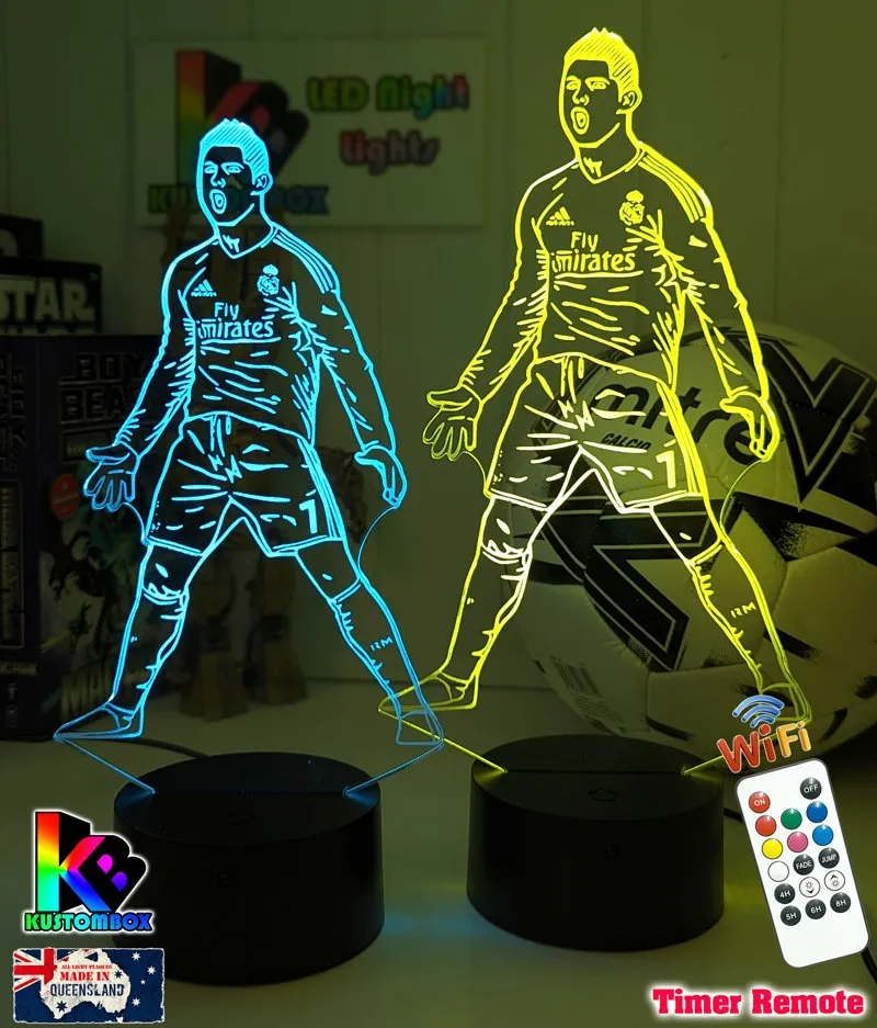 Cristiano Ronaldo Portuguese Footballer Player 3D LED Night Light