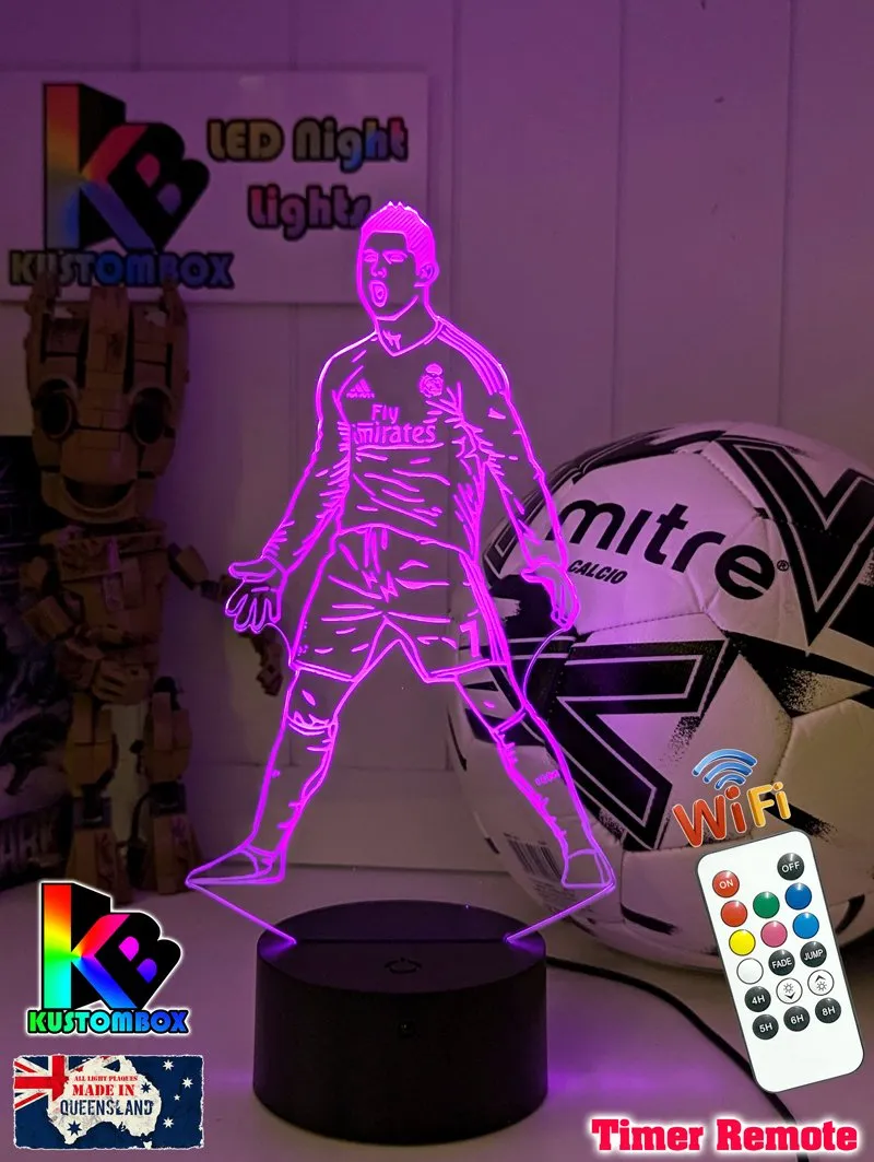 Cristiano Ronaldo Portuguese Footballer Player 3D LED Night Light