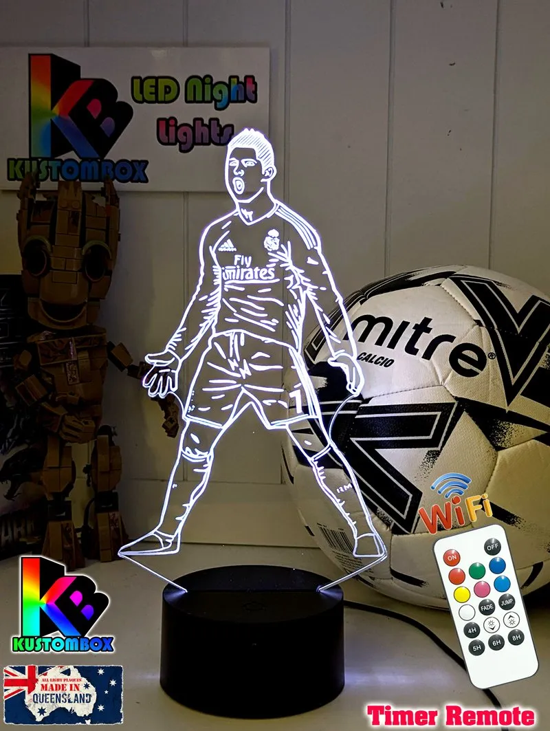 Cristiano Ronaldo Portuguese Footballer Player 3D LED Night Light