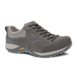 Dansko Paisley Low Hiking Shoe (Women) - Grey/Blue Suede