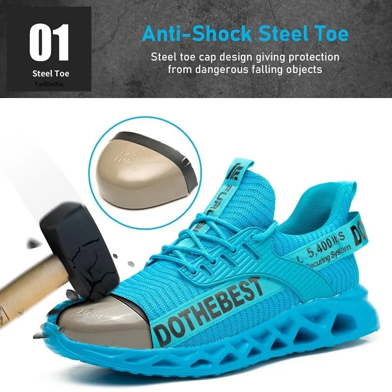 DOTHEBEST Safety Construction Work Shoes wt Steel Toe Safety/Anti-Puncture