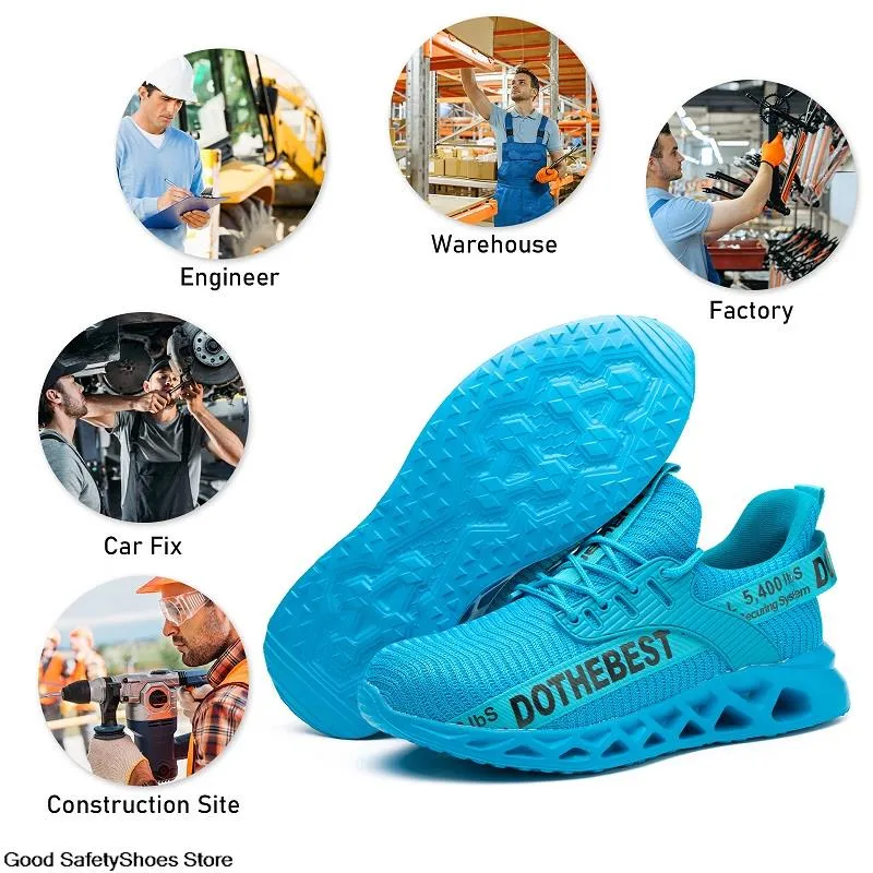 DOTHEBEST Safety Construction Work Shoes wt Steel Toe Safety/Anti-Puncture