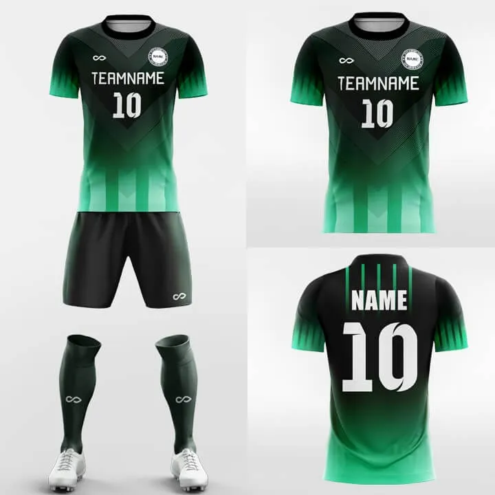 Emerald Green - Custom Soccer Jerseys Kit Sublimated Design