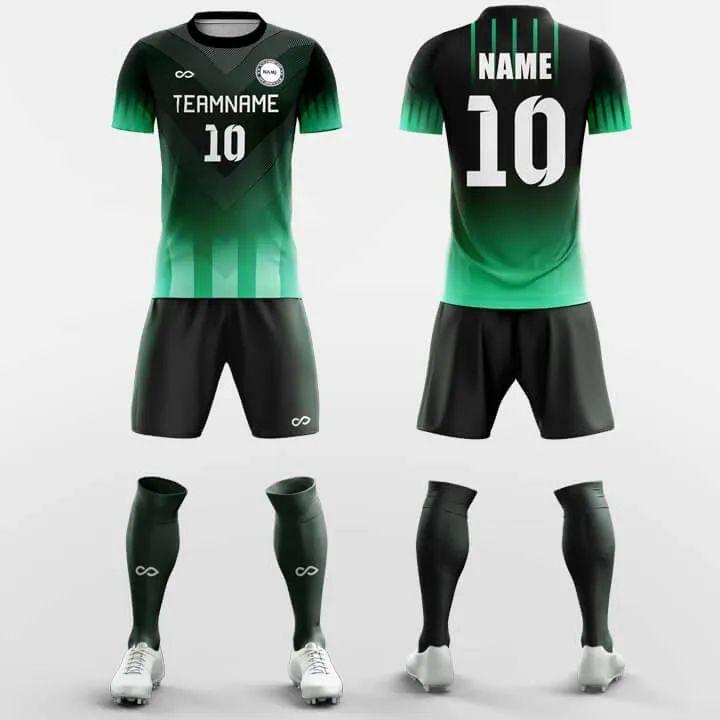 Emerald Green - Custom Soccer Jerseys Kit Sublimated Design