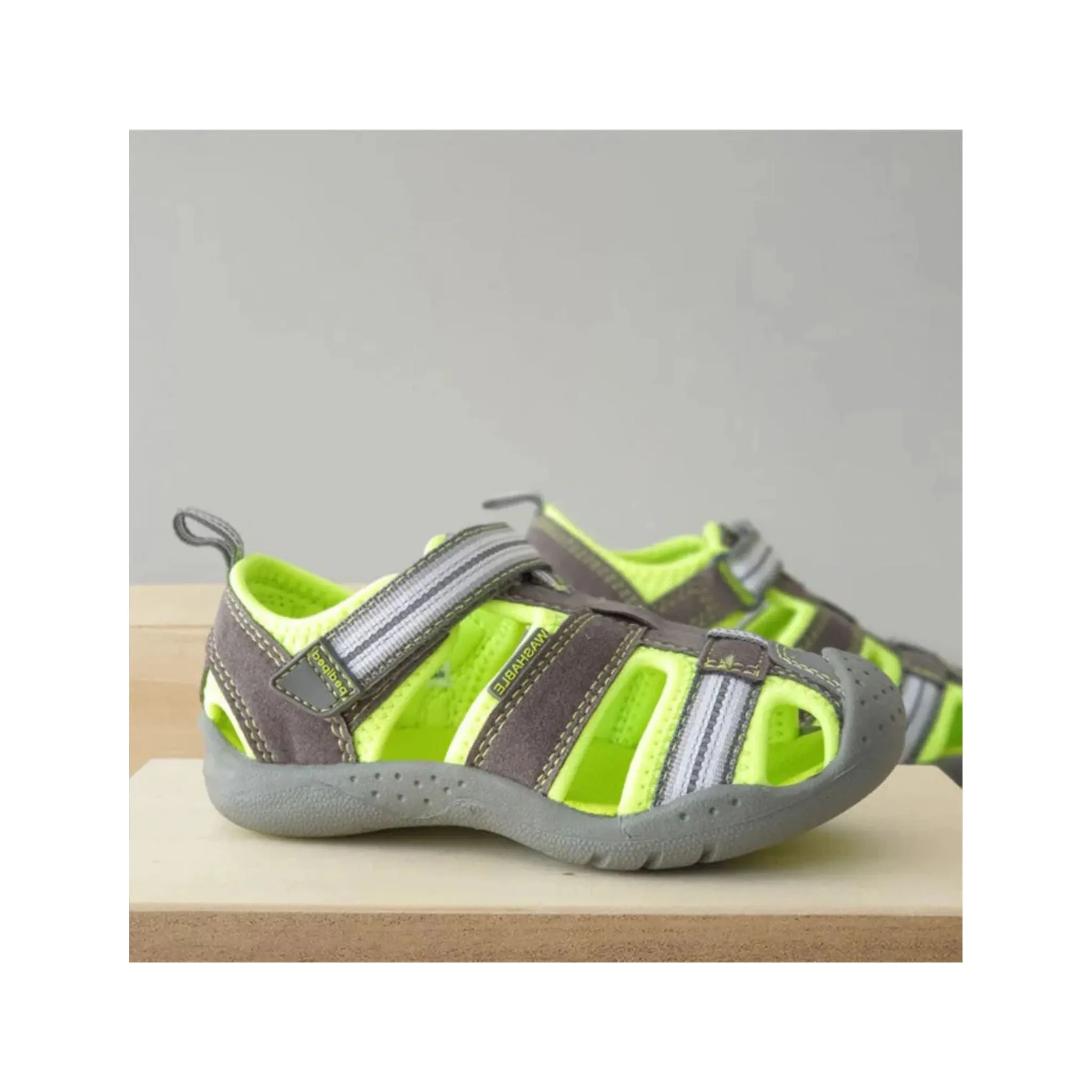 Flex Sahara Grey Lime Adventure Sandals