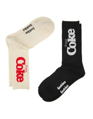 Foot-ies Coke Sneaker Socks 2 Pack