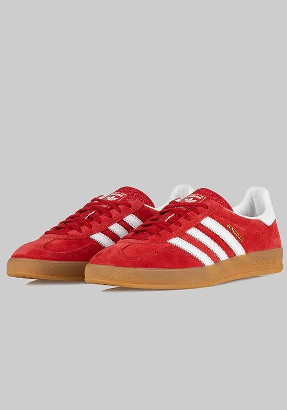 Gazelle indoor - Scarlet/White/Gum