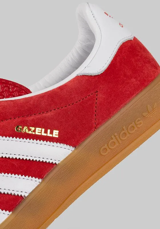 Gazelle indoor - Scarlet/White/Gum