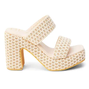 Gem Block Heel Sandals