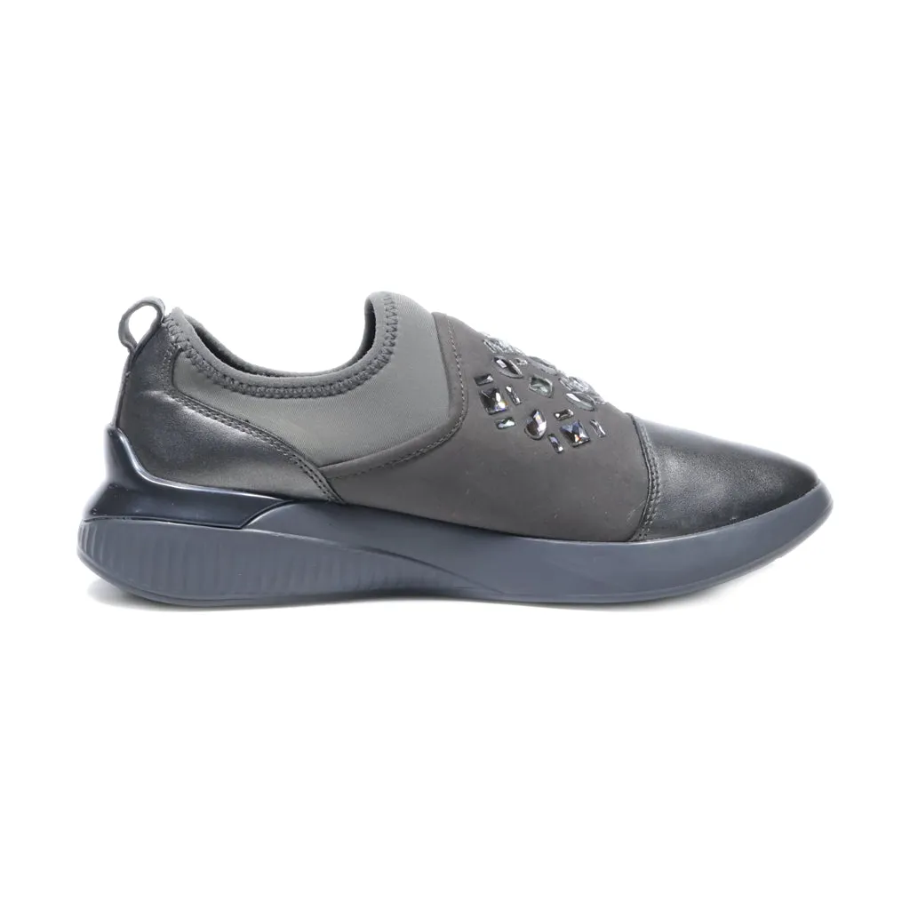 Geox Low-Top Sneakers Fabric Grey Colour For Women