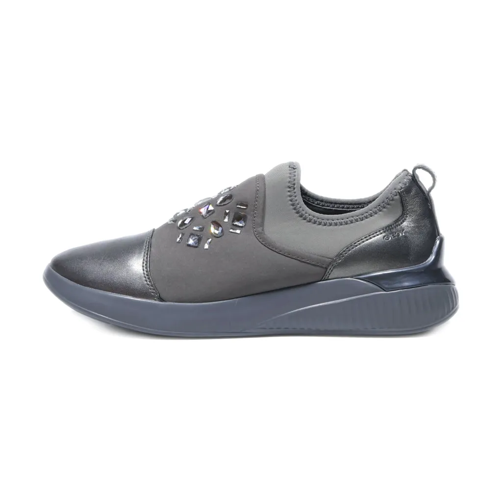 Geox Low-Top Sneakers Fabric Grey Colour For Women