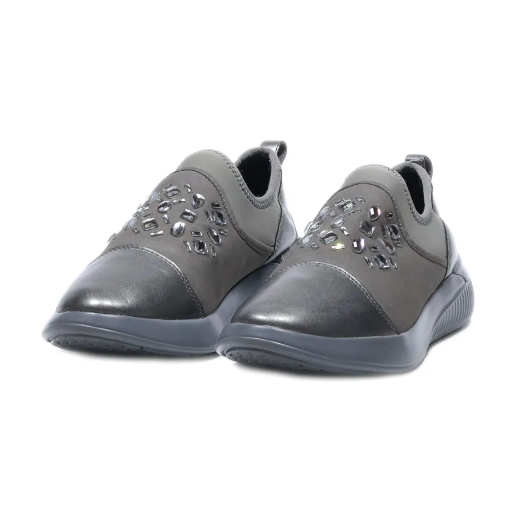 Geox Low-Top Sneakers Fabric Grey Colour For Women