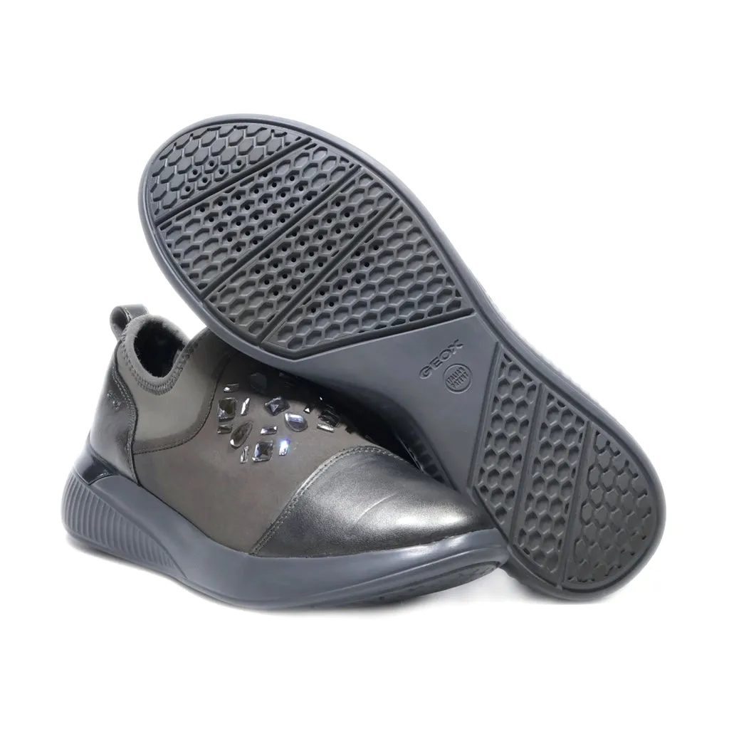 Geox Low-Top Sneakers Fabric Grey Colour For Women