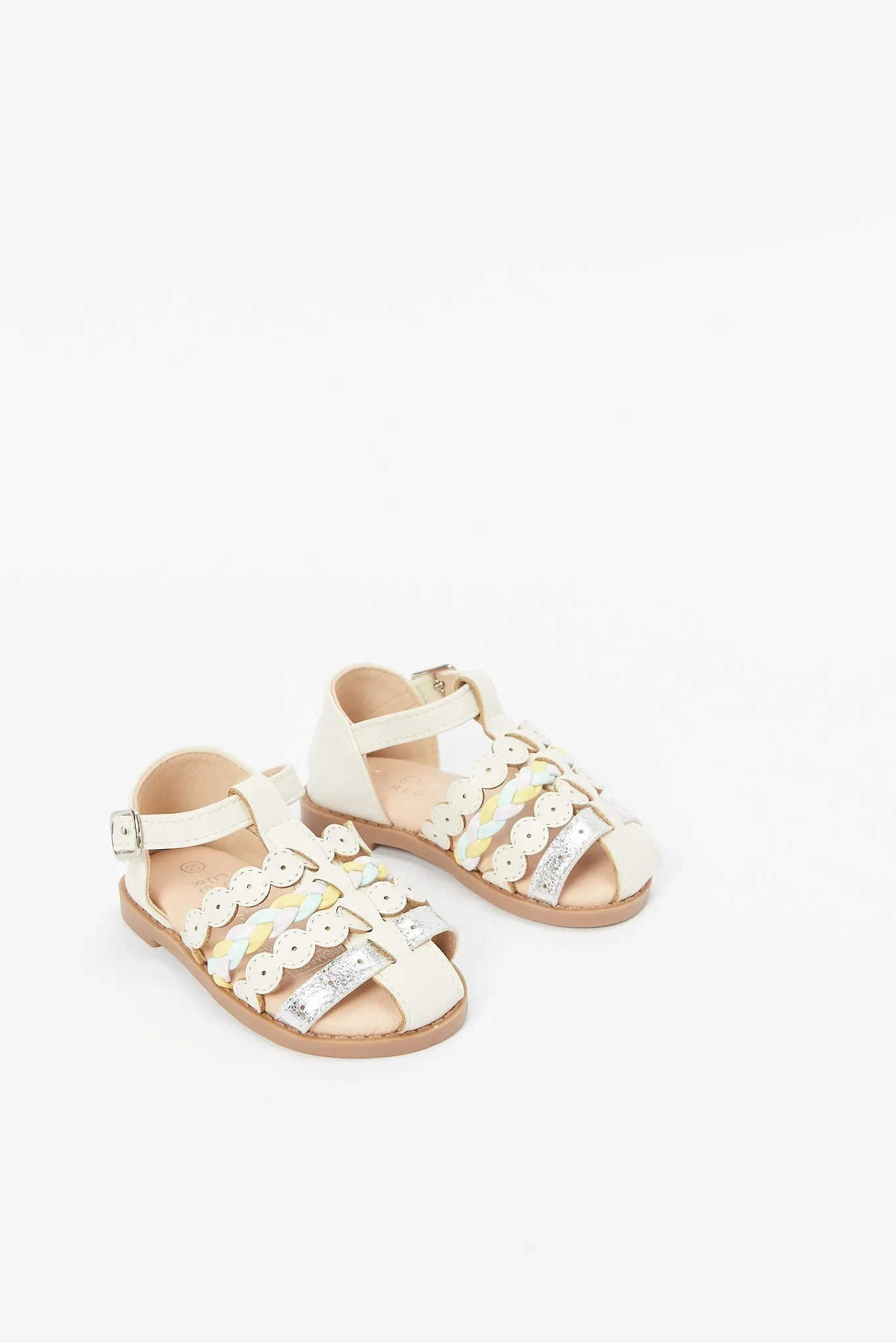 Girls White Fisherman Sandal