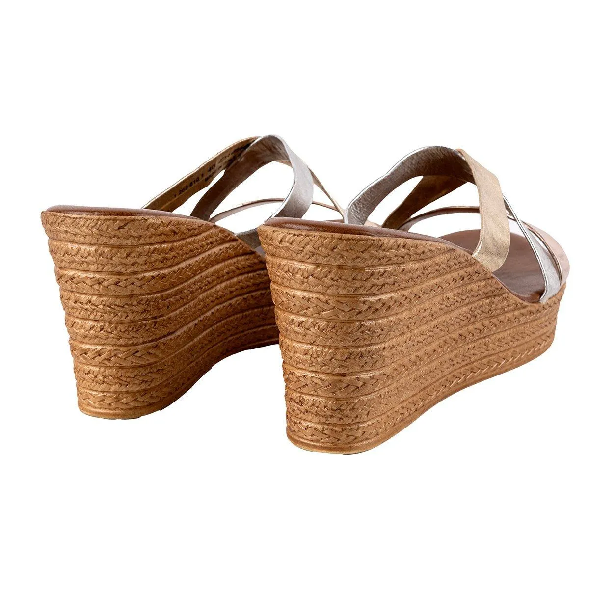 Graceland Wedge Sandals Leather Multicolour Colour For Women