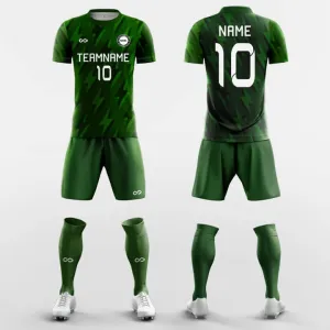 Green Forest - Custom Soccer Jerseys Kit Sublimated Design