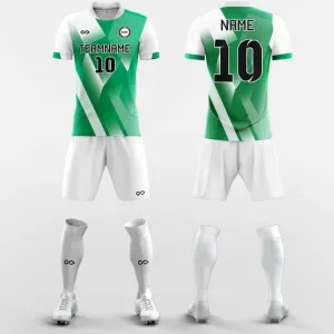 Green Light - Custom Soccer Jerseys Kit Sublimated Design