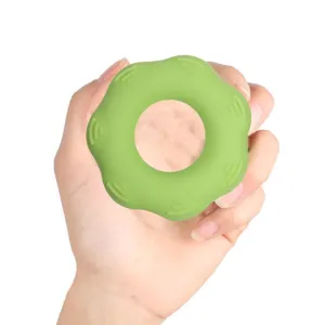 Hand Exercise Massage Bump Gear Type Silicone Grip Ring, Style: 30LB (Light Green)